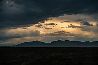 Nevada Dramatic Storm Clouds Sunset, Nevada
