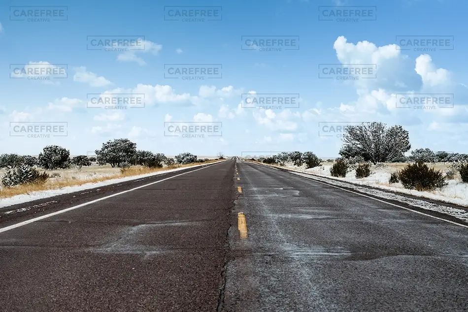 New Mexico Empty Desert Highway, New Mexico · United States