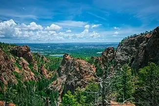 North Cheyenne Canon Park Cliff View, Colorado Springs, Colorado