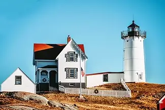 Nubble Lighthouse Close-Up, York, Maine