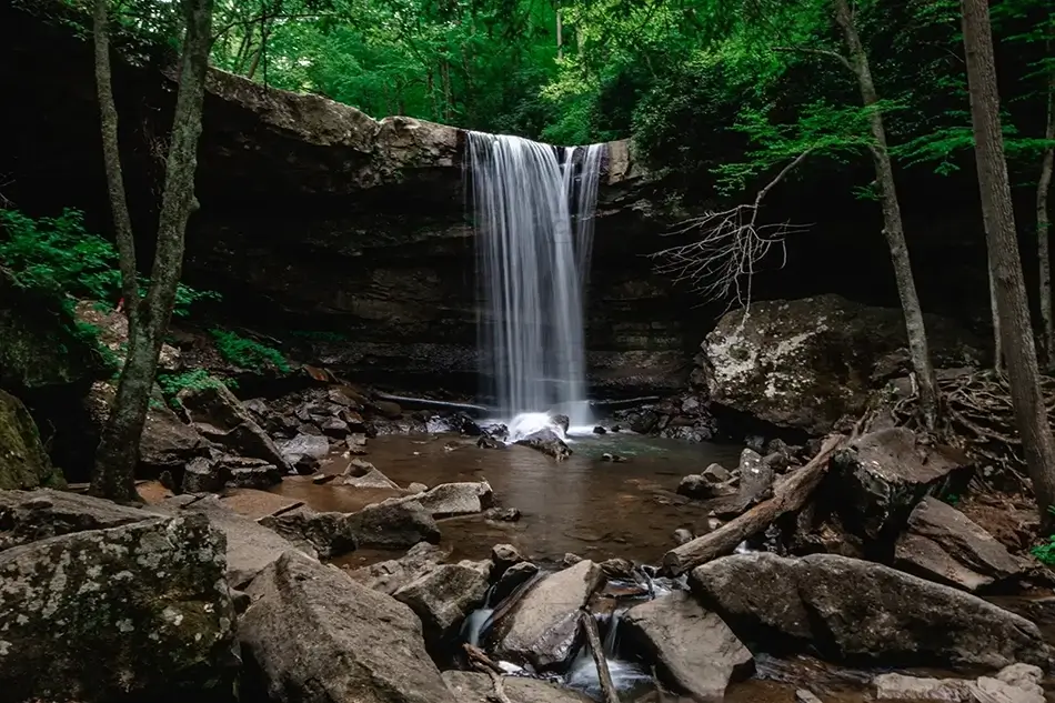 Ohiopyle State Park Serene Waterfall Oasis, Ohiopyle, Pennsylvania · United States