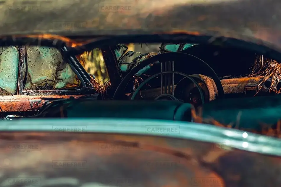Old Car City USA Overgrown Driver’s Seat, White, Georgia · United States