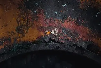 Old Car City USA Rust Texture on Metal, White, Georgia
