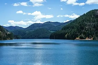 Oregon Forested Mountain Lake, Oregon