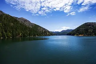 Oregon Forested Mountain Lake, Oregon