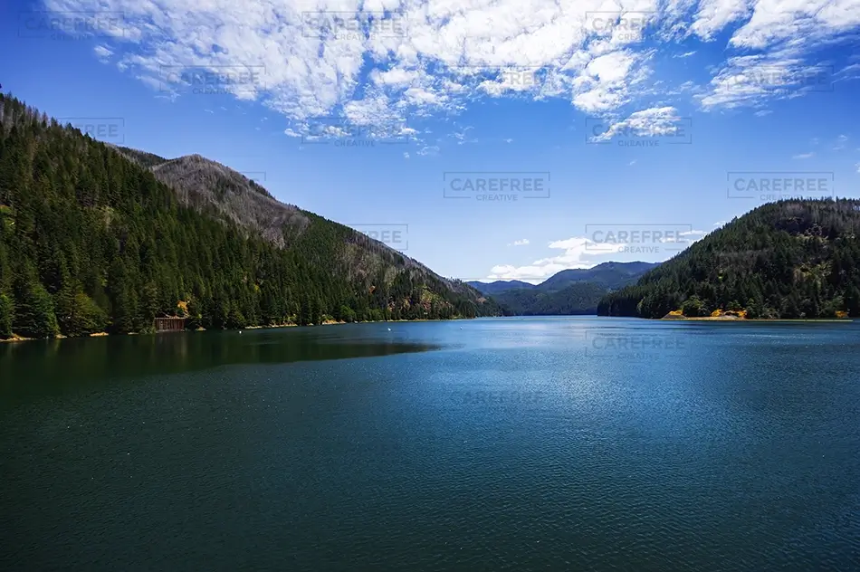 Oregon Mountain Lake and Distant Valley, Oregon · United States