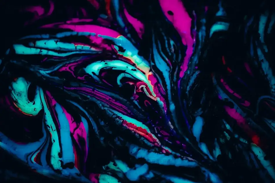 Electric Plumage Abstract