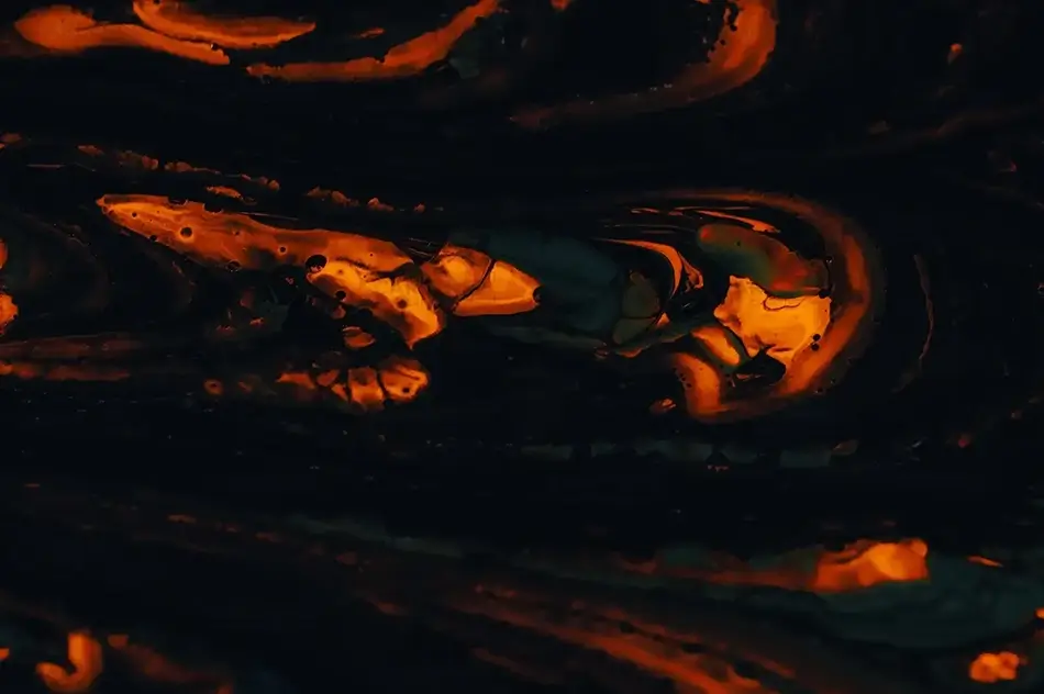 Charred Vortex Abstract