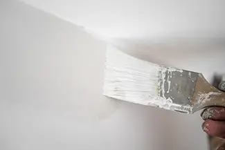Painting White Paint Brush Stroke