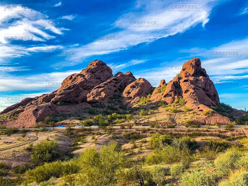 Papago Park Rugged Mountain View, Phoenix, Arizona · United States