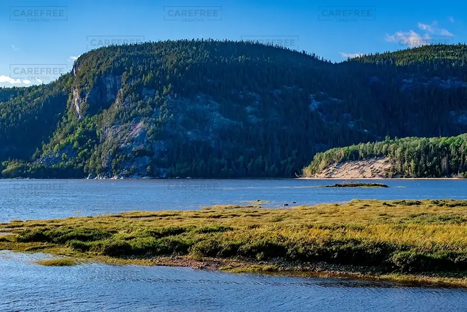 Saguenay Fjord National Park Expansive Blue Lake, Rivière-Éternité, Quebec · Canada
