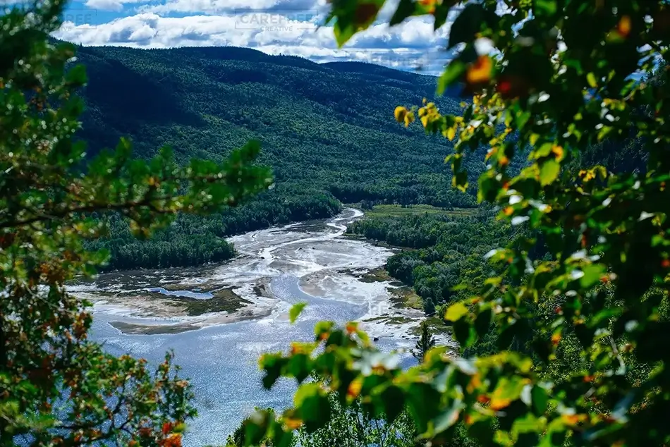 Saguenay Fjord National Park Serpentine River Flow, Rivière-Éternité, Quebec · Canada