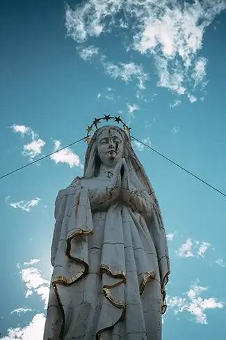 Saguenay Fjord National Park Our Lady Statue, Rivière-Éternité, Quebec