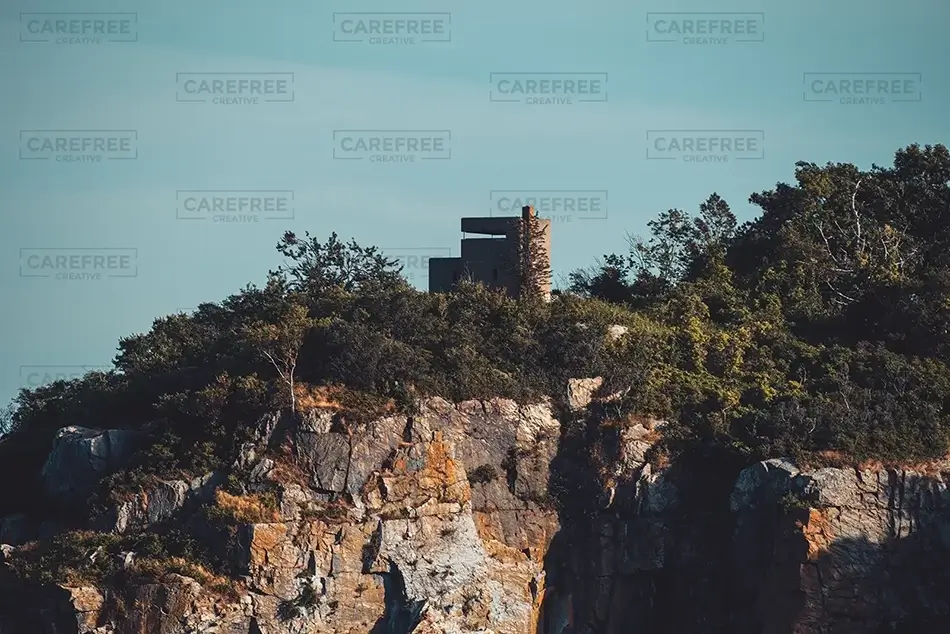 Peaks Island Whitehead Watch Tower On Cushing Island, Peaks Island, Maine · United States