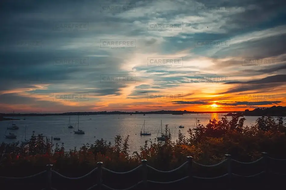 Peaks Island Harbor Sunset, Peaks Island, Maine · United States