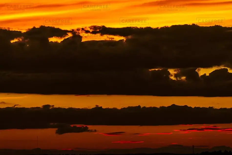 Peaks Island Dark Orange Clouds, Peaks Island, Maine · United States