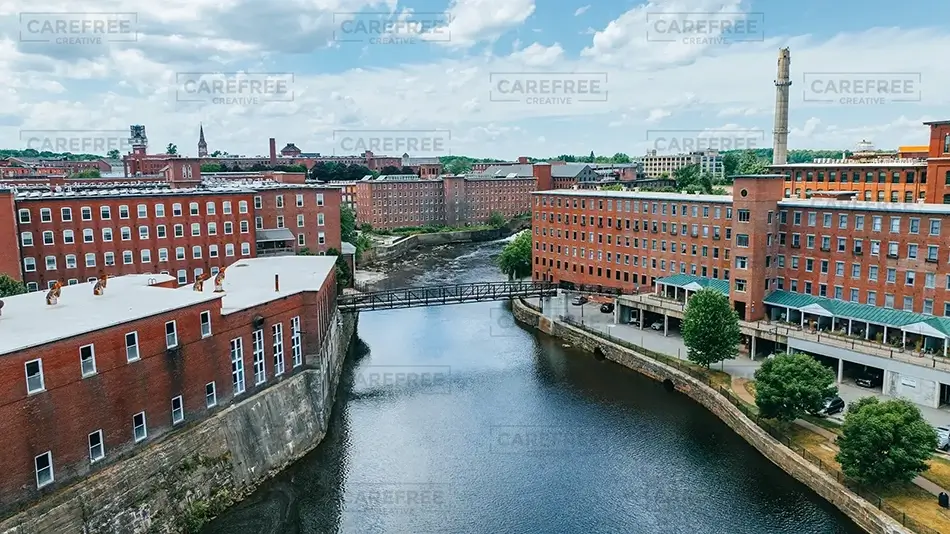 Pepperell Mills Saco Clear Sky, Saco, Maine · United States