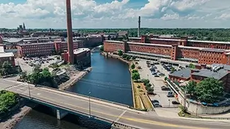 Pepperell Mills Saco River Scenic View, Saco, Maine