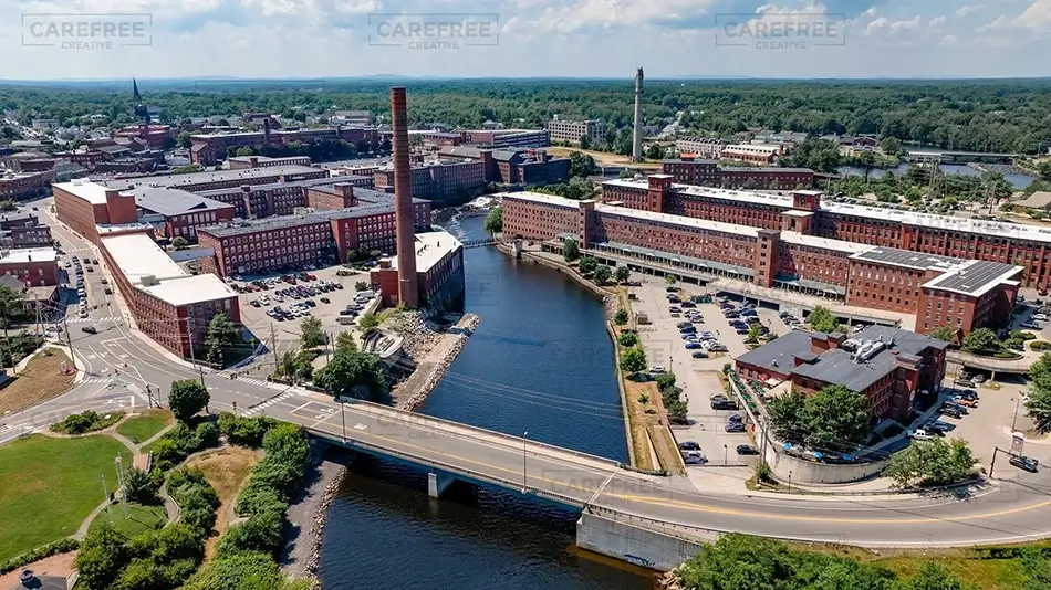 Pepperell Mills Saco Historic Mill Complex, Saco, Maine · United States