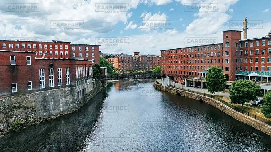Pepperell Mills Saco Riverside View, Saco, Maine · United States
