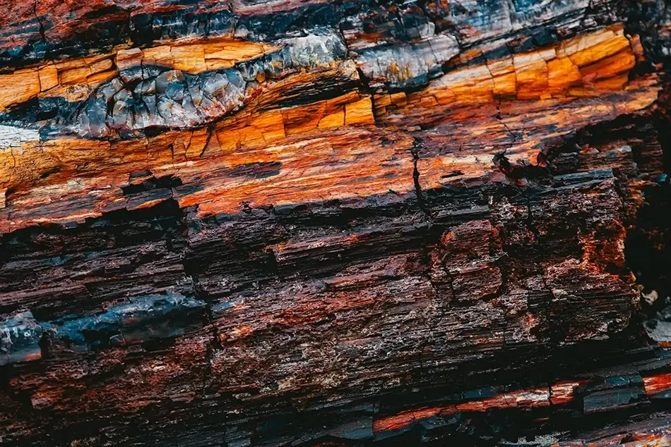Petrified Forest National Park Burnt Umber Striations, Arizona · United States