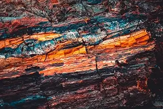 Petrified Forest National Park Cinnabar and Cobalt Ribbons, Arizona