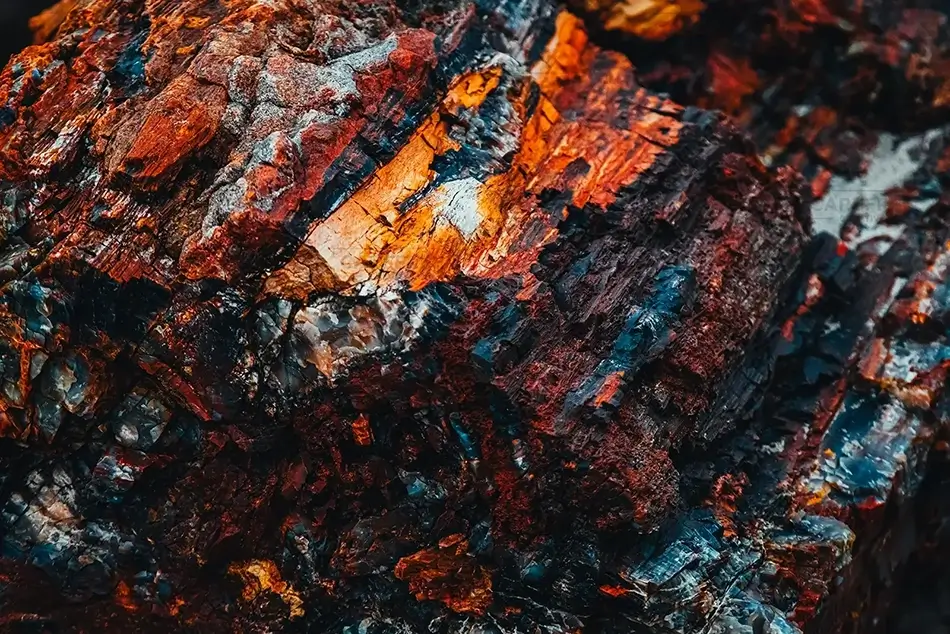 Petrified Forest National Park Rainbow Wood Close-Up, Arizona · United States