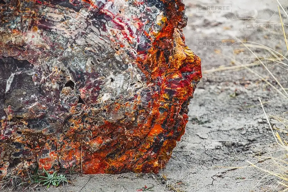 Petrified Forest National Park Striated Fossil Wood, Arizona · United States
