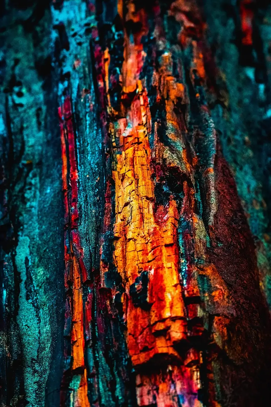 Petrified Forest National Park Vivid Bark Mosaic, Arizona · United States