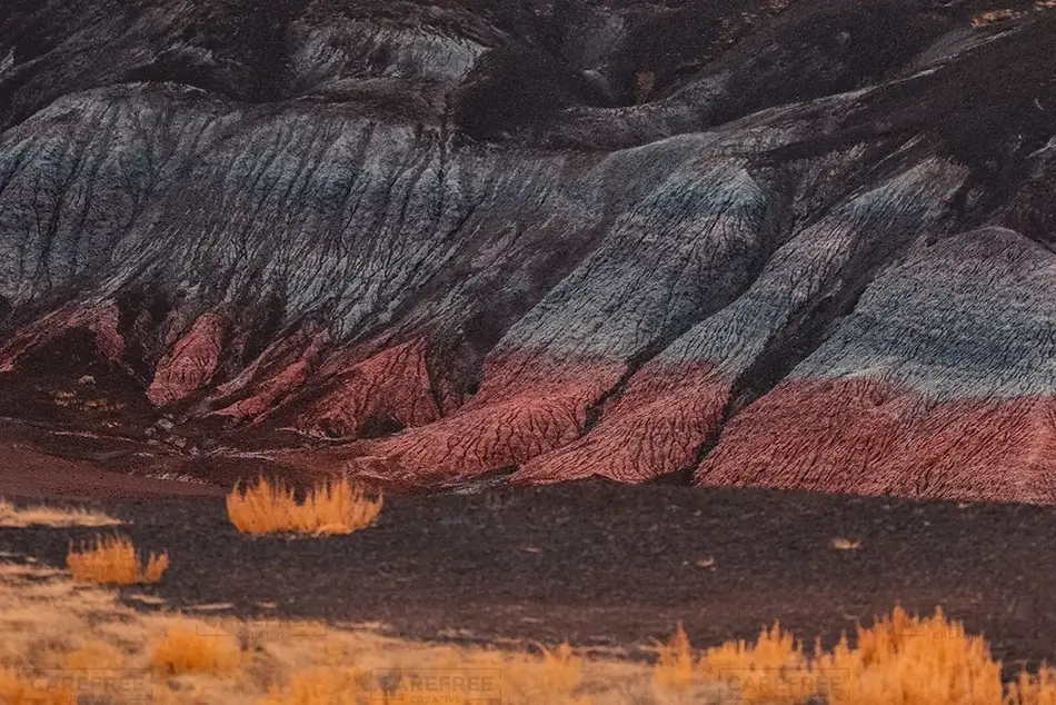 Petrified Forest National Park Twilight over the Painted Desert, Arizona · United States