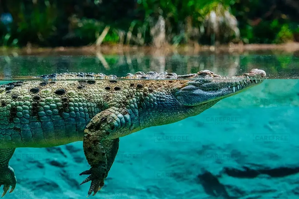 Pittsburgh Zoo Philippine Crocodile Profile View, Pittsburgh, Pennsylvania · United States