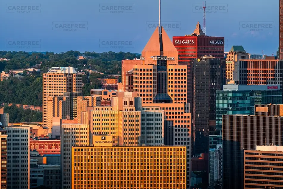 Point Of View City Skyline Urban Sunset Viewpoint