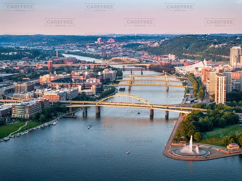 Point Of View Pittsburgh Scenic River and Bridge View, Pittsburgh, Pennsylvania · United States