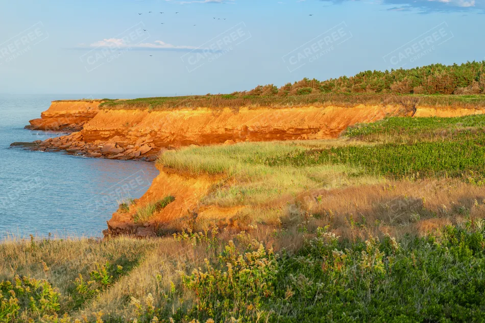 Prince Edward Island National Park Coastal Red Cliffs, Charlottetown, Prince Edward Island · Canada