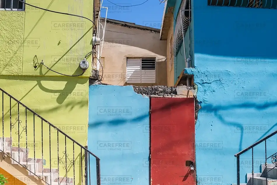 Puerto Plata Colorful Building Facades, Puerto Plata, Dominican Republic · Caribbean