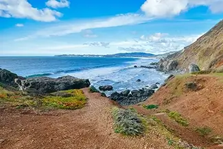Red Rock Beach Pebbled Shoreline, Stinson Beach, California