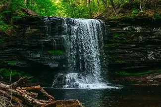Ricketts Glen State Park Glen Waterfall, Benton, Pennsylvania