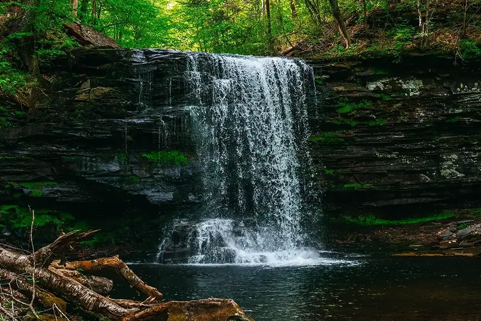 Ricketts Glen State Park Glen Waterfall, Benton, Pennsylvania · United States