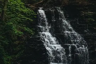 Ricketts Glen State Park Hidden Waterfall, Benton, Pennsylvania