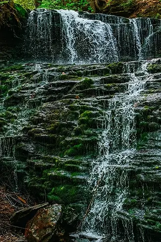 Ricketts Glen State Park Waterfall Veil, Benton, Pennsylvania