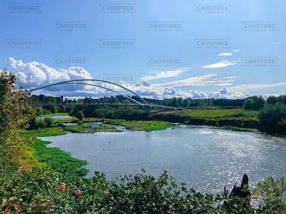 Riverfront City Park Bridge View, Salem, Oregon · United States