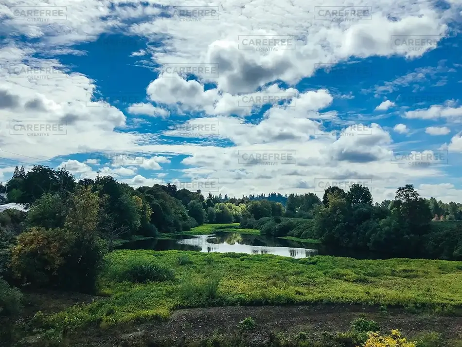 Riverfront City Park Expansive Sky, Salem, Oregon · United States