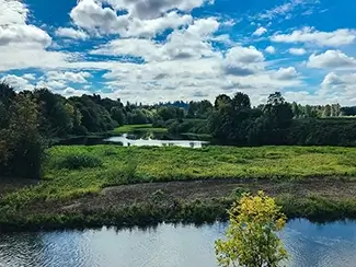 Riverfront City Park Serene Waterscape, Salem, Oregon