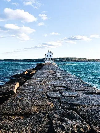Rockland Breakwater Lighthouse Stoic Watch, Rockland, Maine