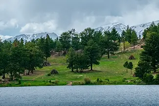 Rocky Mountain National Park Lakeside View, Estes Park, Colorado