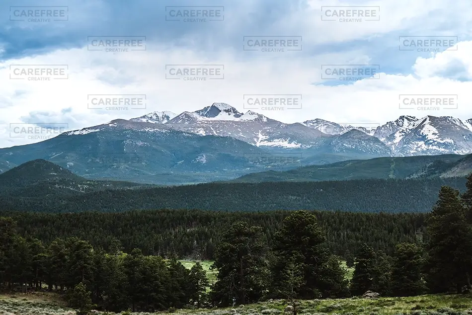 Rocky Mountain National Park Dark Mountain Gradient, Estes Park, Colorado · United States