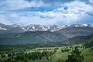 Rocky Mountain National Park Majestic Snowy Peaks, Estes Park, Colorado