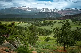 Rocky Mountain National Park Moody Mountain Landscape, Estes Park, Colorado