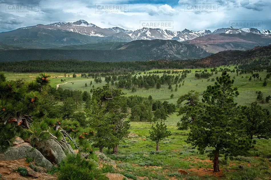 Rocky Mountain National Park Moody Mountain Landscape, Estes Park, Colorado · United States