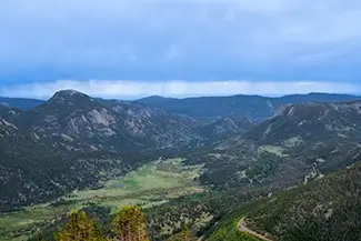 Rocky Mountain National Park View Of The Valley, Estes Park, Colorado